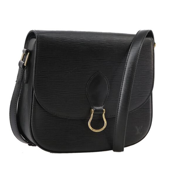 LOUIS VUITTON Epi Saint Cloud GM Shoulder Bag Black Noir M52192 - Picture 1 of 16